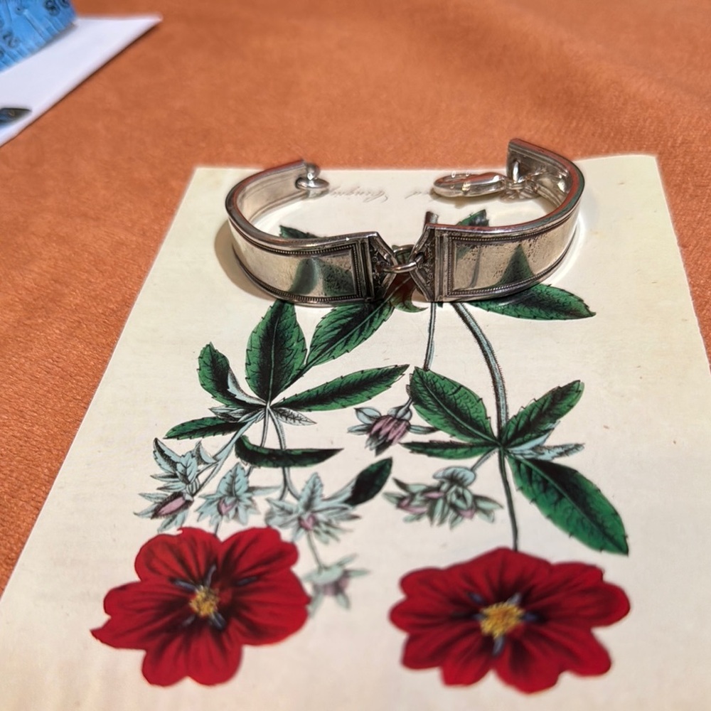 🥄📎🩶Silver spoon bracelet
